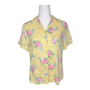 Linen Ralph Lauren Floral Blouse PM